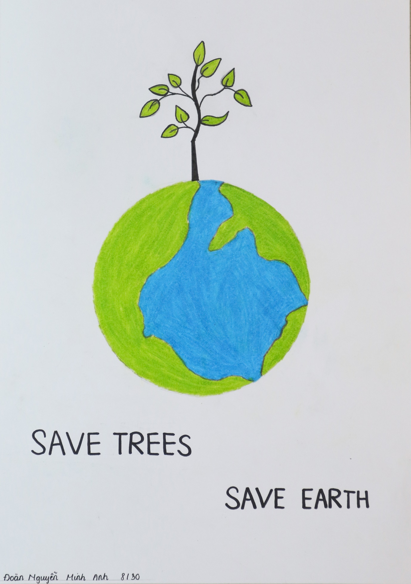 Cùng học sinh Asian School truyền tải thông điệp SAVE THE EARTH