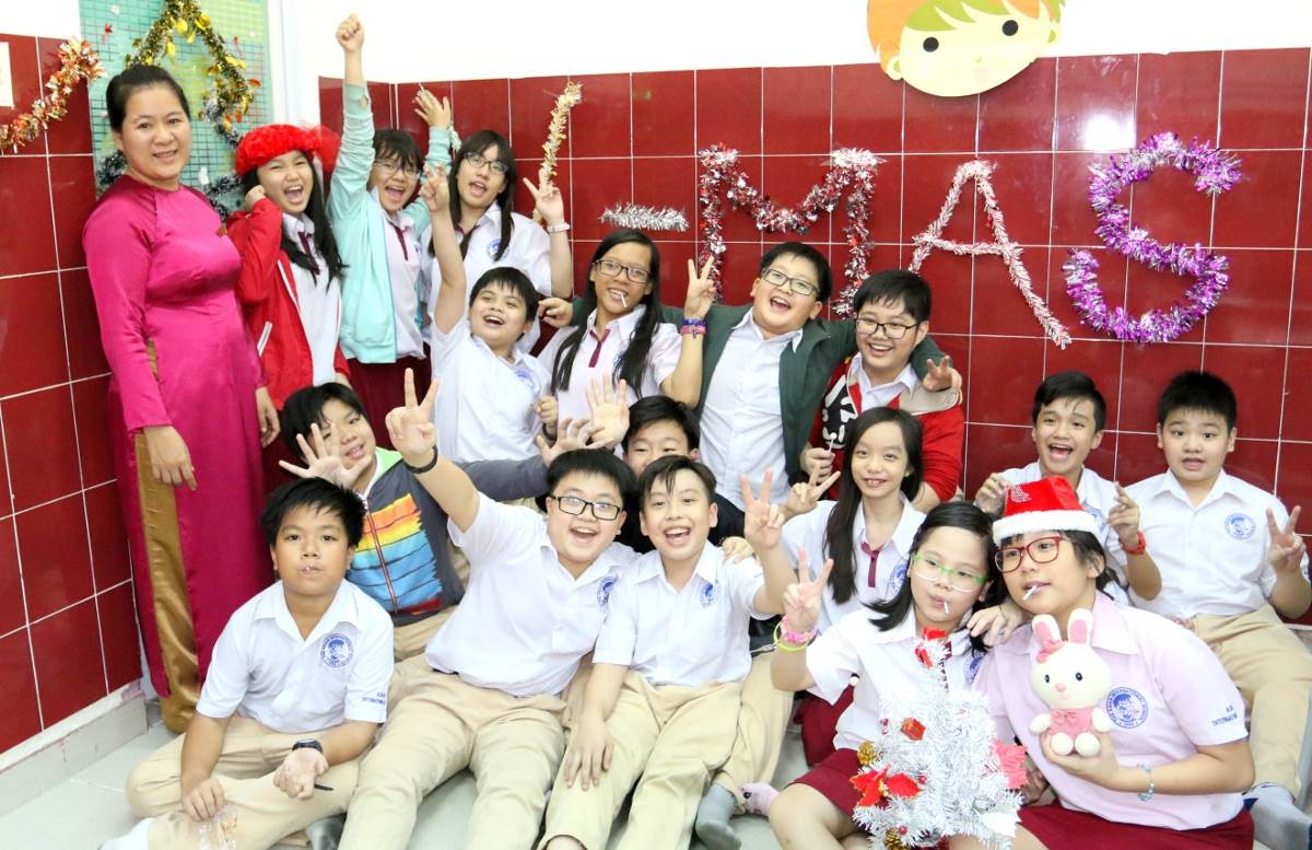 Học sinh Asian School náo nức đón Giáng sinh và năm mới 2016