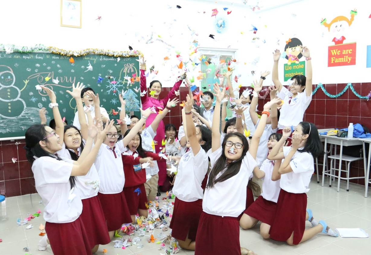 Học sinh Asian School náo nức đón Giáng sinh và năm mới 2016