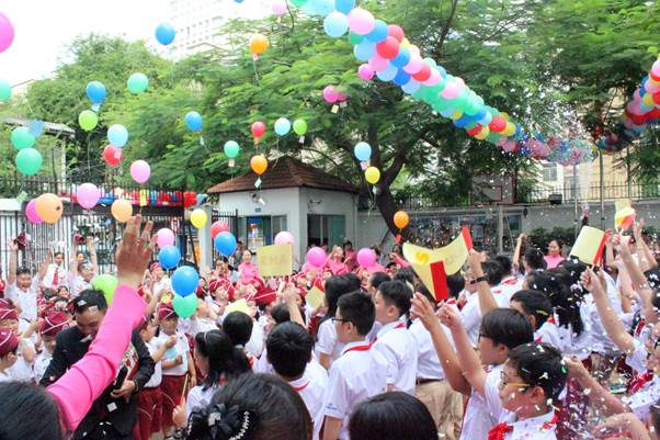 Ấn tượng ngày khai trường của học sinh Trường Quốc tế Á Châu