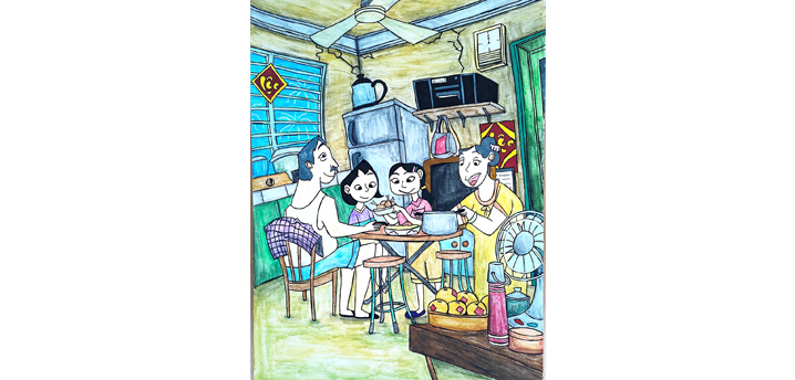 Hội thi vẽ tranh theo chủ đề Tết Việt 2021 - Tranh vẽ số 10