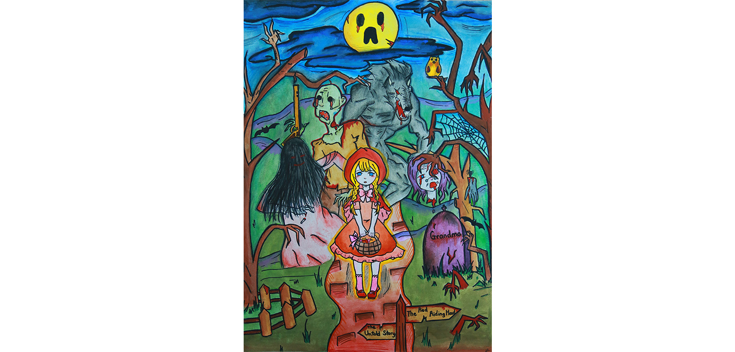 Tranh vẽ "Lễ hội Halloween 2019" - Tranh vẽ số 8