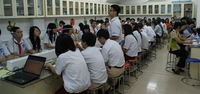 Lesson demonstration of Physics subject at District level