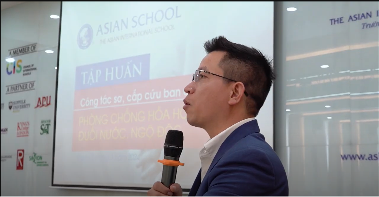Trường Quốc tế Á Châu | Asian School Tập huấn công tác sơ cấp cứu và phòng chống sự cố 2024